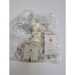 Kate Quinn Organic Cotton Knot Hat 6-12 Months Baby Bonnet Vintage Cars